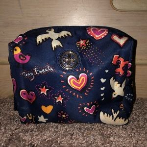 Tory Burch Nylon Makeup Cosmetic Bag